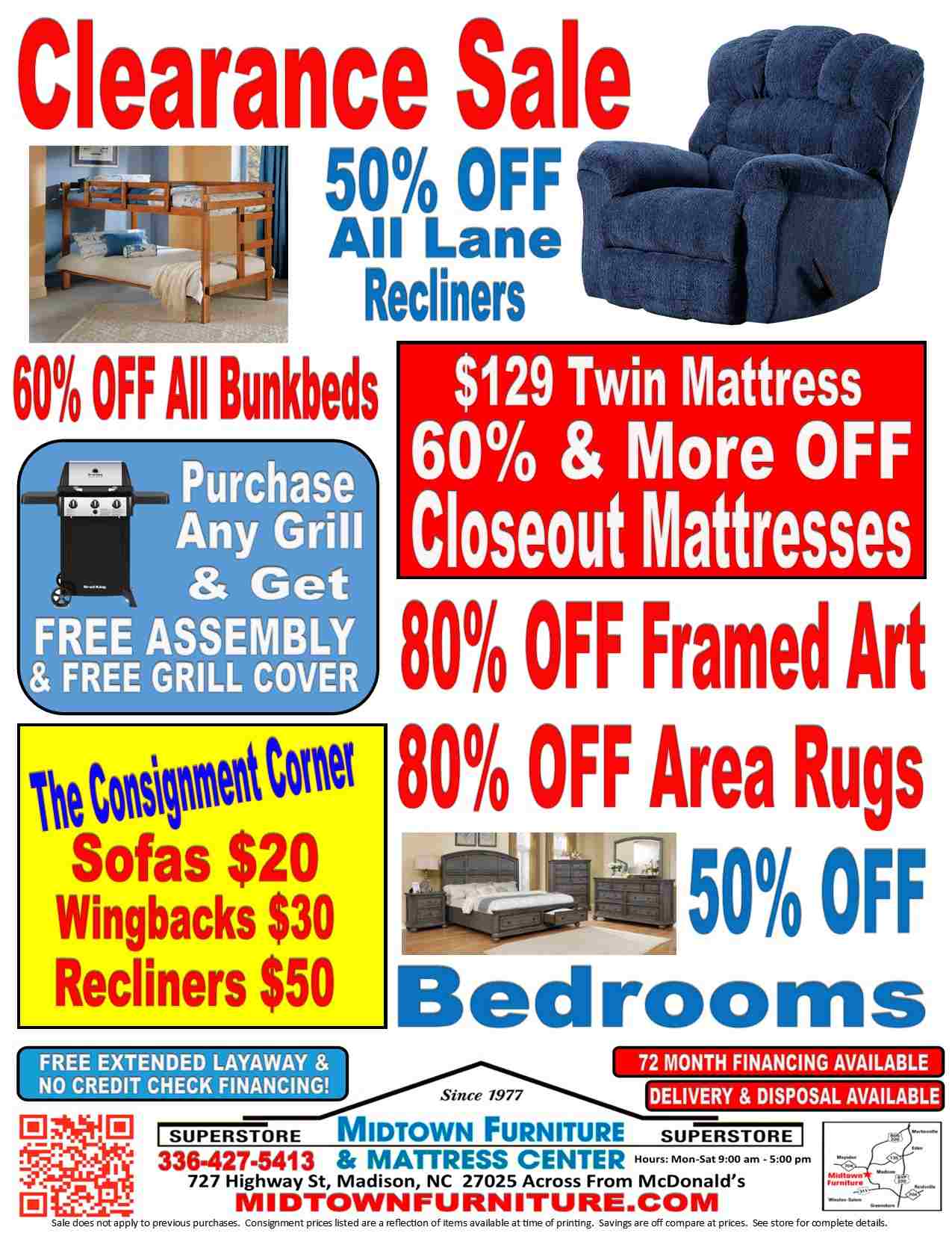 furniture clearance sale